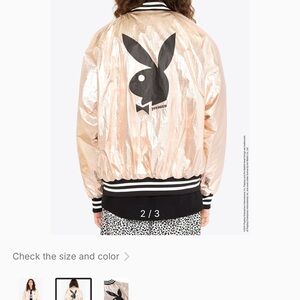 Joyrich x Playboy Gold Bomber Jacket